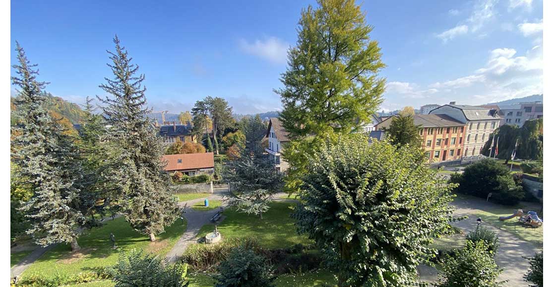 Foto: Aussicht in die Altstadtgasse Porrentruy
